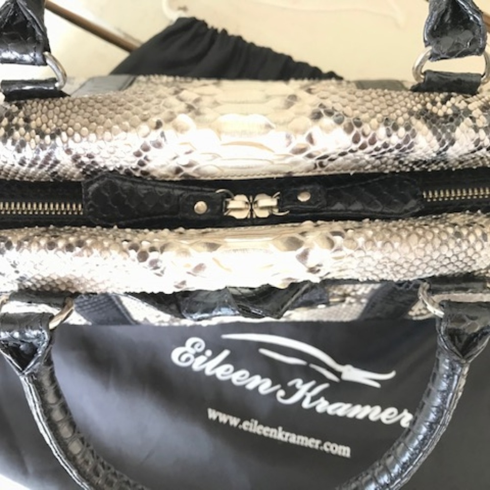 Authentic Eileen Kramer Genuine Python Skin Purse - image 5